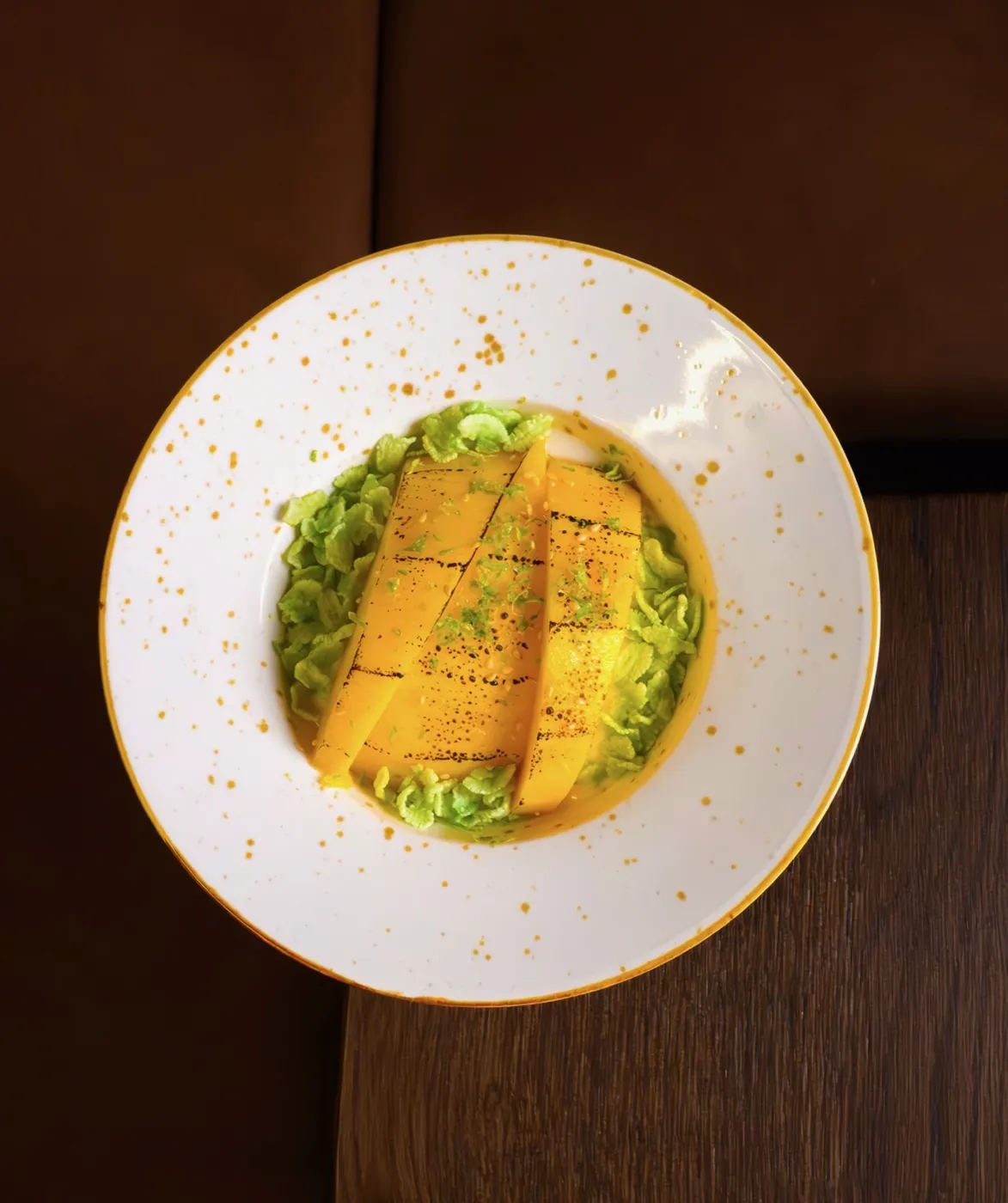 Khao Niao Mamuang riz gluant à la mangue et espuma coco - Bolan Paris
